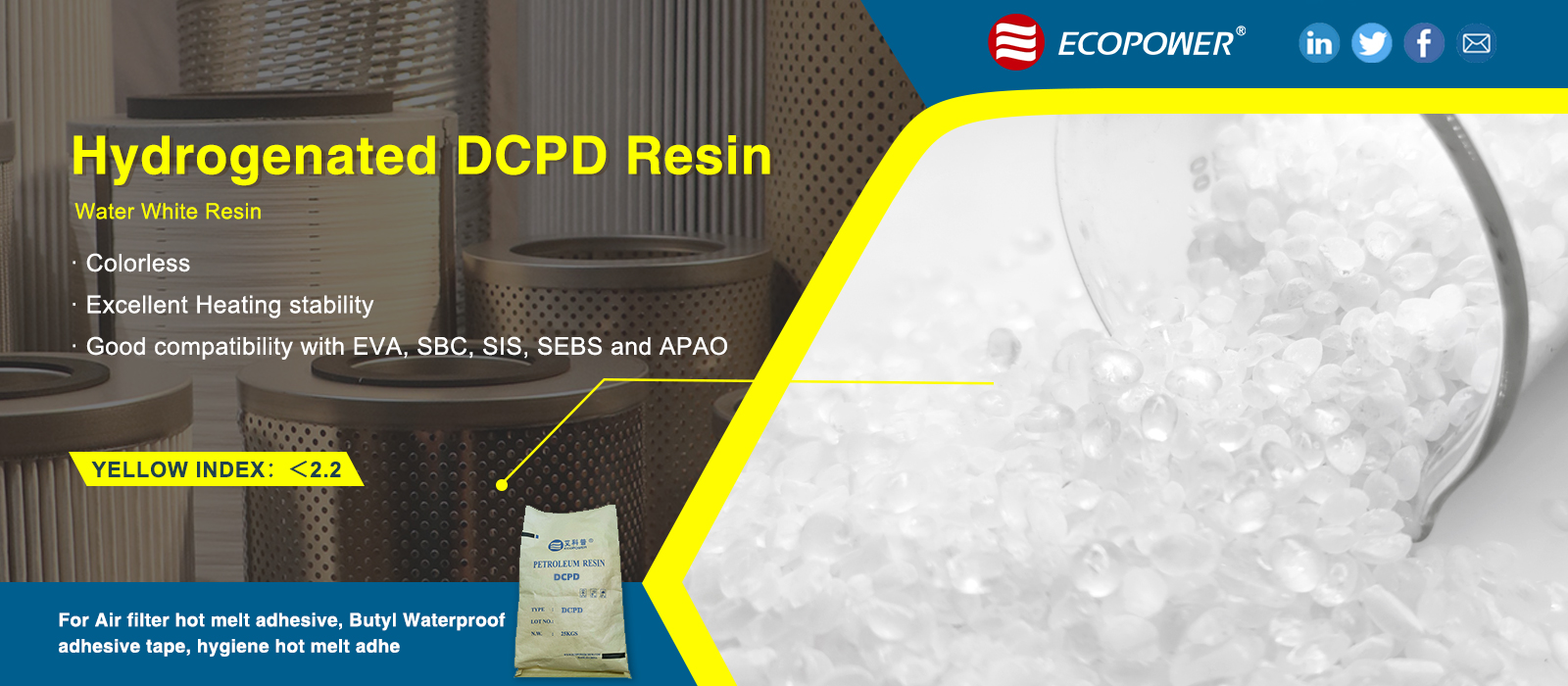 Hydrogenated Hydrocarbon Resin DCPD Resin