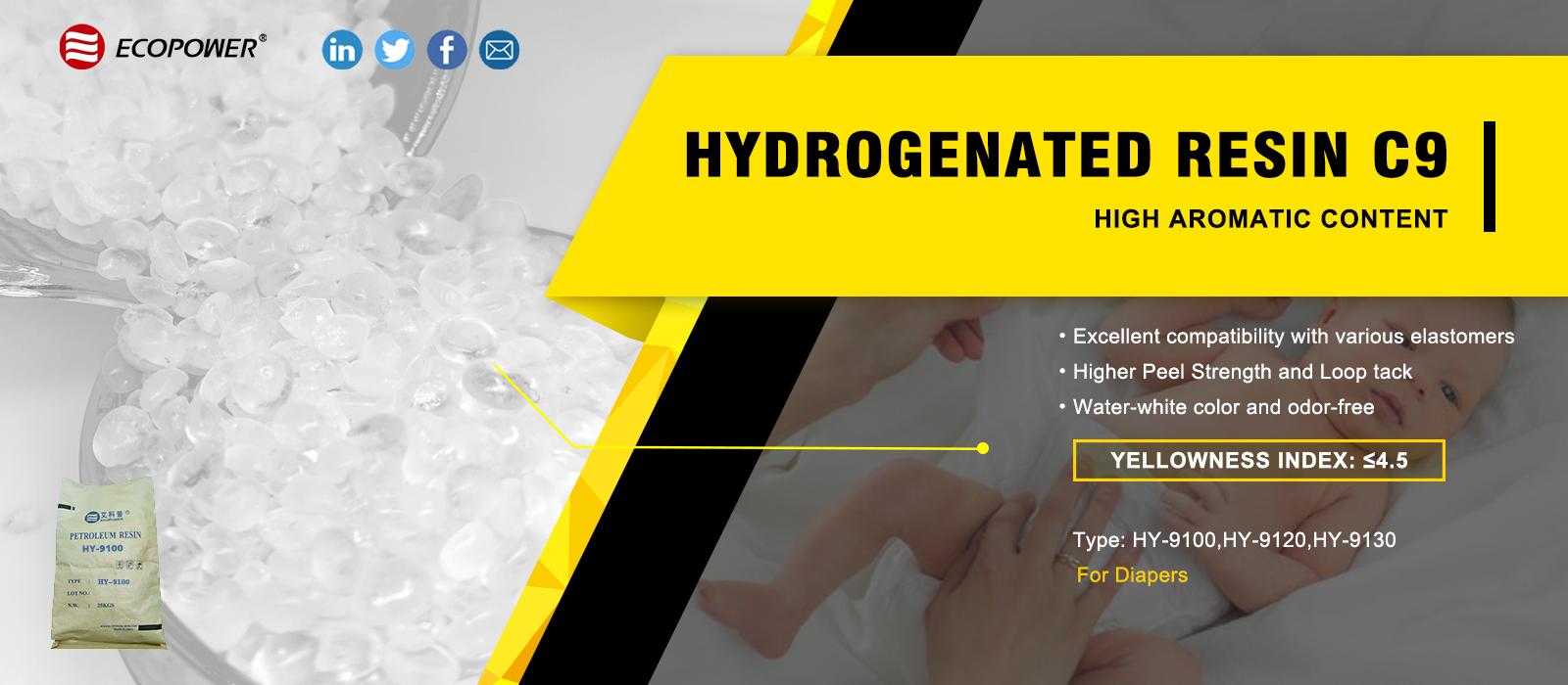 Hydrogenated Petroleum Resin C9 HY-9100